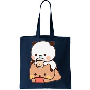 Romantic Gift For Her Bubu Dudu Bubble Tea Fleece Couples Tote Bag