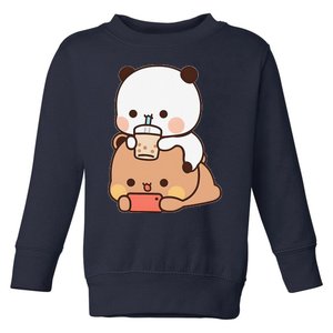 Romantic Gift For Her Bubu Dudu Bubble Tea Fleece Couples Toddler Sweatshirt