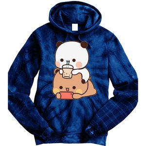 Romantic Gift For Her Bubu Dudu Bubble Tea Fleece Couples Tie Dye Hoodie