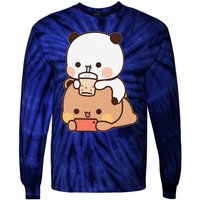 Romantic Gift For Her Bubu Dudu Bubble Tea Fleece Couples Tie-Dye Long Sleeve Shirt