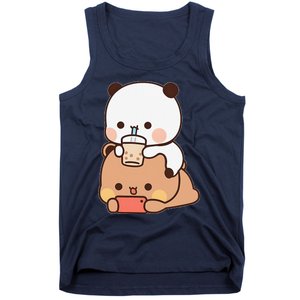 Romantic Gift For Her Bubu Dudu Bubble Tea Fleece Couples Tank Top