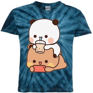 Romantic Gift For Her Bubu Dudu Bubble Tea Fleece Couples Kids Tie-Dye T-Shirt