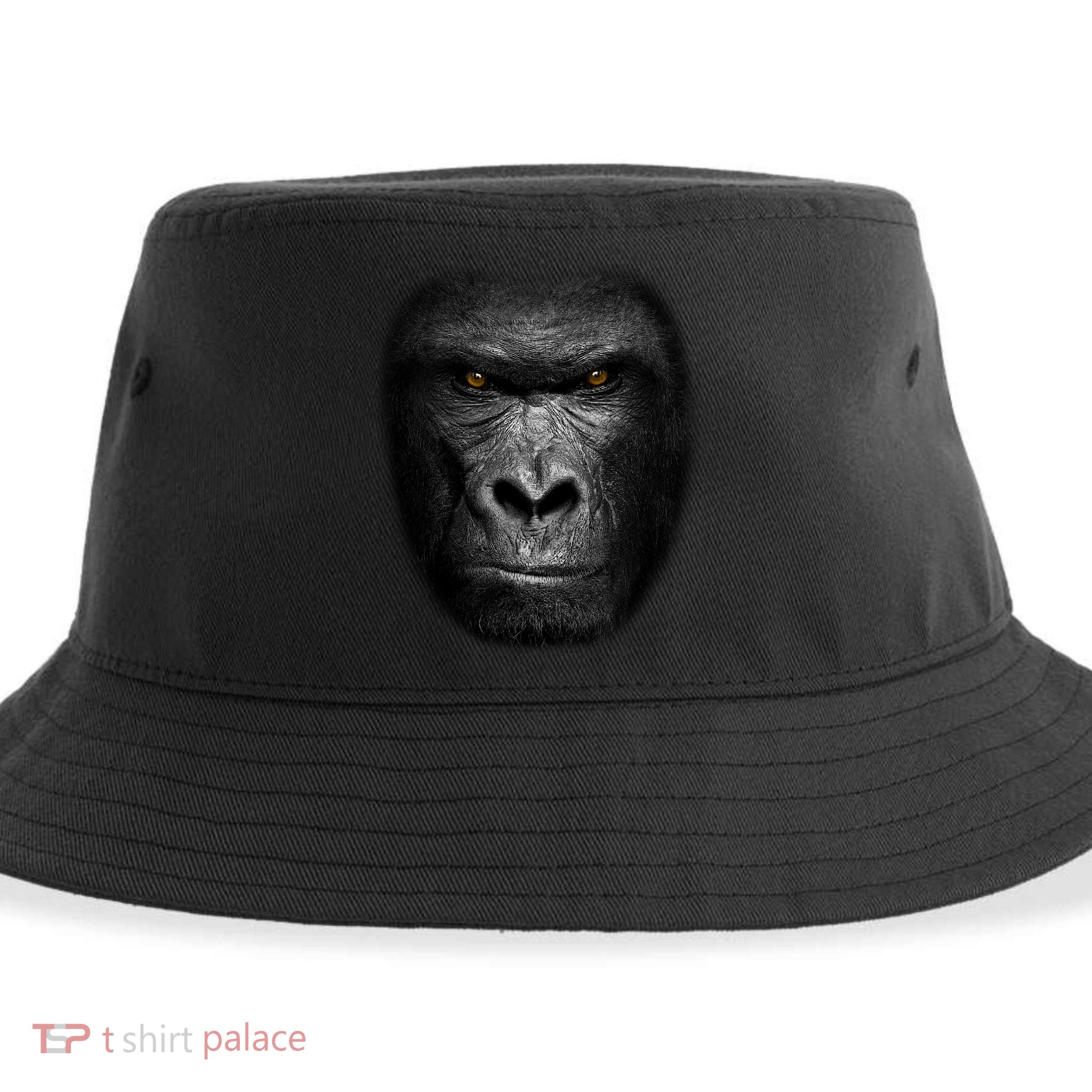 Realistic Gorilla Face Sustainable Bucket Hat