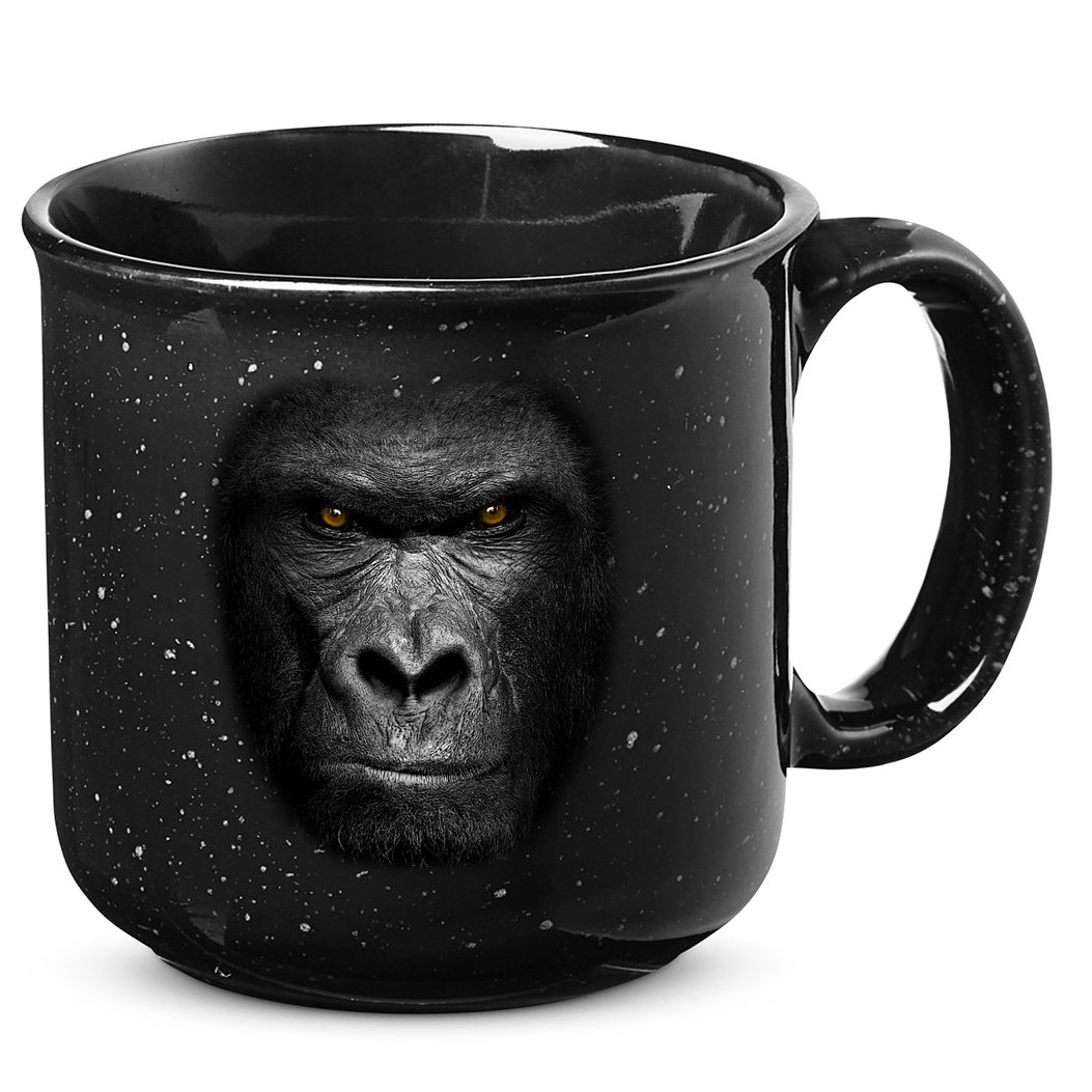 Realistic Gorilla Face 15oz Campfire Ceramic Mug