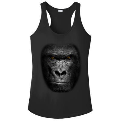Realistic Gorilla Face Ladies PosiCharge Competitor Racerback Tank