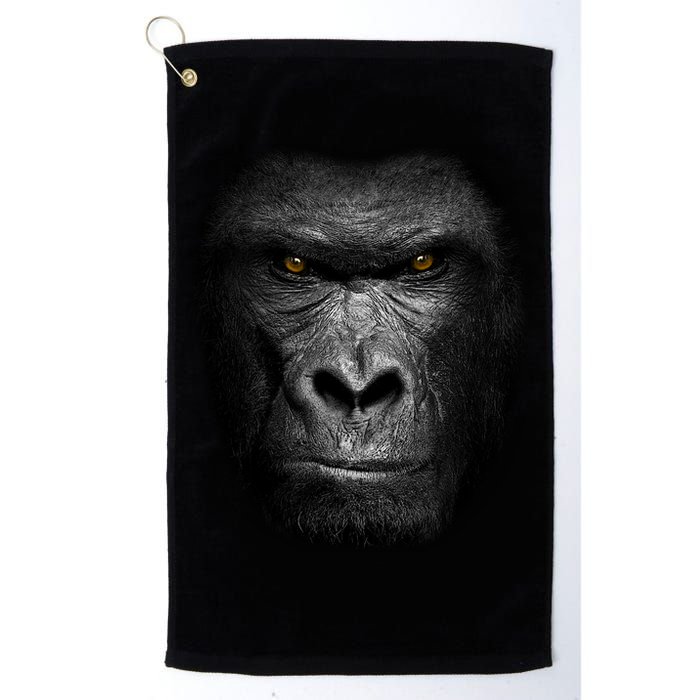 Realistic Gorilla Face Golf Towel