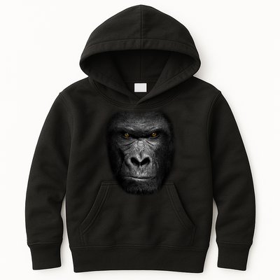 Realistic Gorilla Face Kids Hoodie