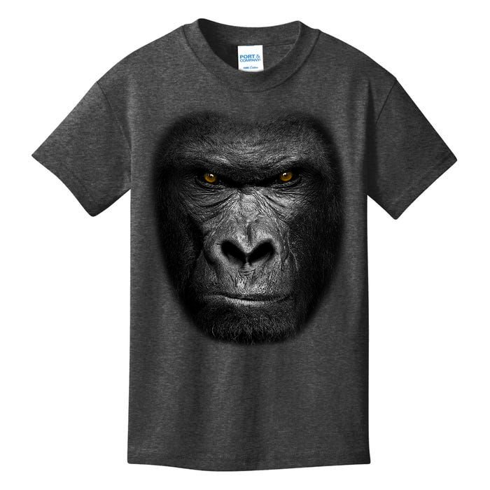 Realistic Gorilla Face Kids T-Shirt