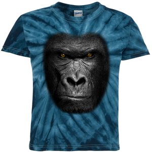 Realistic Gorilla Face Kids Tie-Dye T-Shirt