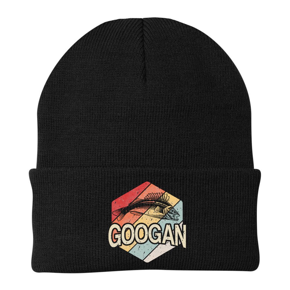 Retro Googan Fish Fishing Vintage Sunset Beanie
