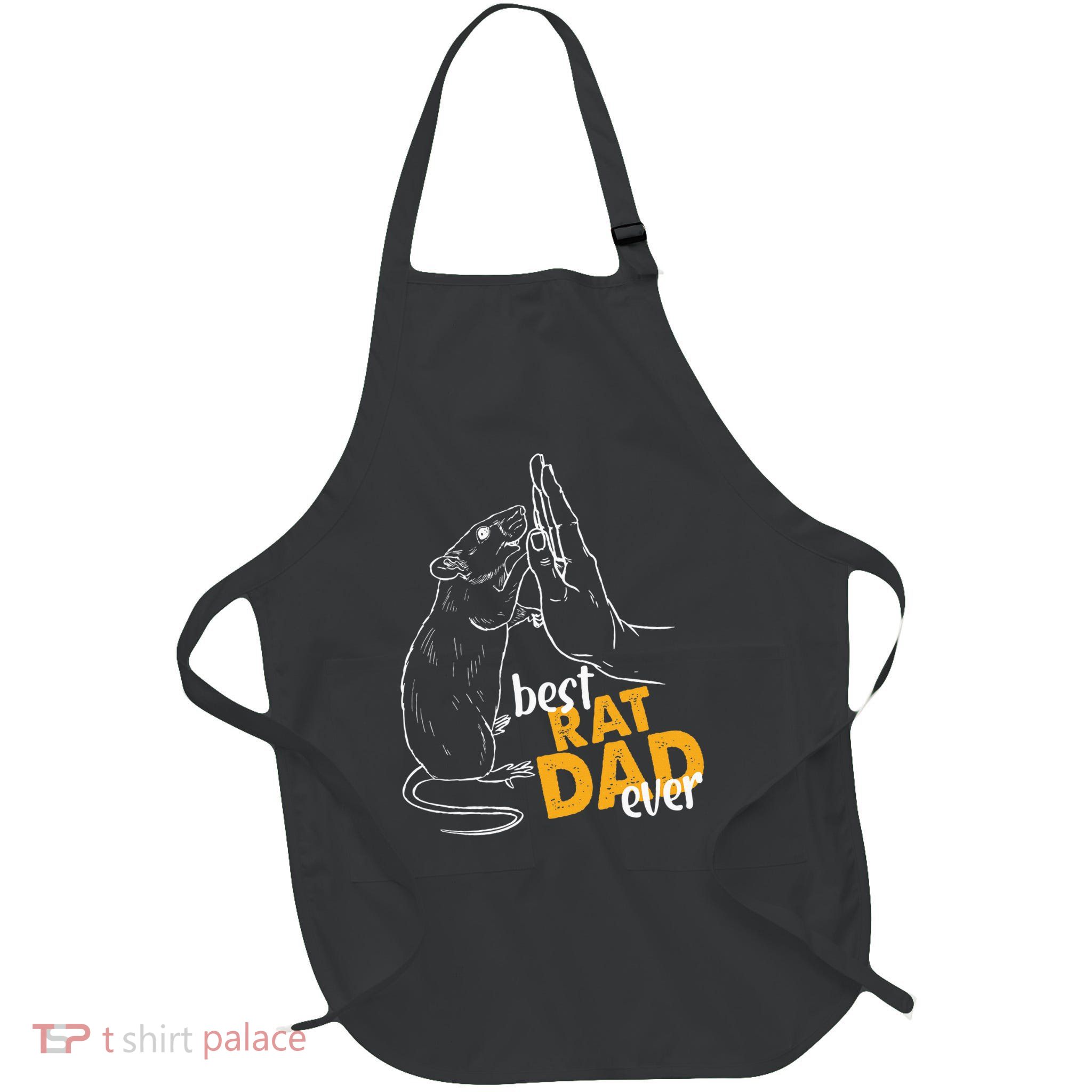 Rat Gifts For Rat Lovers Dad Gifts Best Rat Dad Ever Full-Length Apron With Pockets