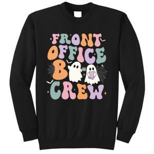 Retro Groovy Front Office Boo Crew Ghost Halloween Costume Sweatshirt