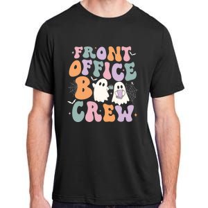 Retro Groovy Front Office Boo Crew Ghost Halloween Costume Adult ChromaSoft Performance T-Shirt