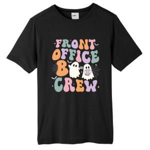 Retro Groovy Front Office Boo Crew Ghost Halloween Costume Tall Fusion ChromaSoft Performance T-Shirt