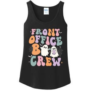 Retro Groovy Front Office Boo Crew Ghost Halloween Costume Ladies Essential Tank