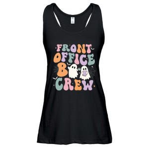 Retro Groovy Front Office Boo Crew Ghost Halloween Costume Ladies Essential Flowy Tank