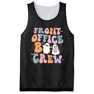 Retro Groovy Front Office Boo Crew Ghost Halloween Costume Mesh Reversible Basketball Jersey Tank