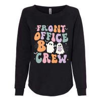 Retro Groovy Front Office Boo Crew Ghost Halloween Costume Womens California Wash Sweatshirt