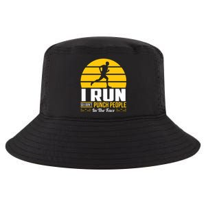 Runner Gift Funny Running Marathon Sport Sarcastic Gift Cool Comfort Performance Bucket Hat