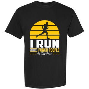 Runner Gift Funny Running Marathon Sport Sarcastic Gift Garment-Dyed Heavyweight T-Shirt