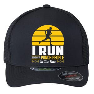 Runner Gift Funny Running Marathon Sport Sarcastic Gift Flexfit Unipanel Trucker Cap