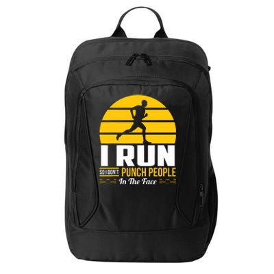 Runner Gift Funny Running Marathon Sport Sarcastic Gift City Backpack