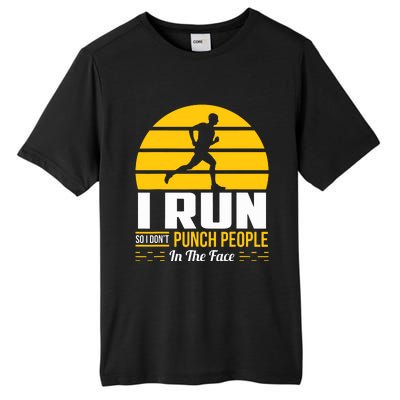 Runner Gift Funny Running Marathon Sport Sarcastic Gift Tall Fusion ChromaSoft Performance T-Shirt