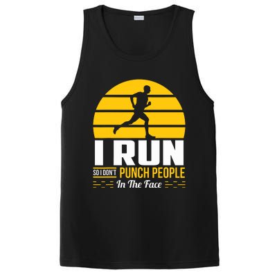 Runner Gift Funny Running Marathon Sport Sarcastic Gift PosiCharge Competitor Tank