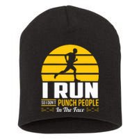 Runner Gift Funny Running Marathon Sport Sarcastic Gift Short Acrylic Beanie