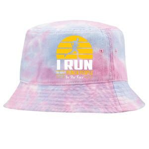 Runner Gift Funny Running Marathon Sport Sarcastic Gift Tie-Dyed Bucket Hat