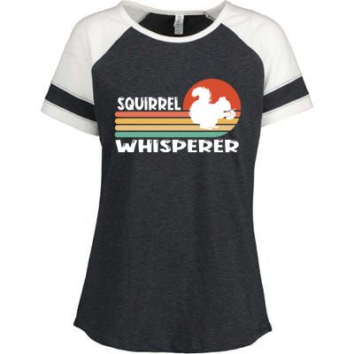 Retro Gifts Funny Cute Squirrel Whisperer Enza Ladies Jersey Colorblock Tee