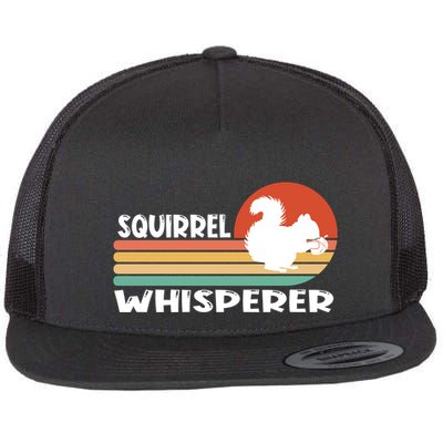 Retro Gifts Funny Cute Squirrel Whisperer Flat Bill Trucker Hat