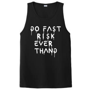 Retro Go Fast Risk Everything Funny PosiCharge Competitor Tank