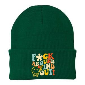 Retro Groovy Fuck Around And Find Out Fafo Knit Cap Winter Beanie