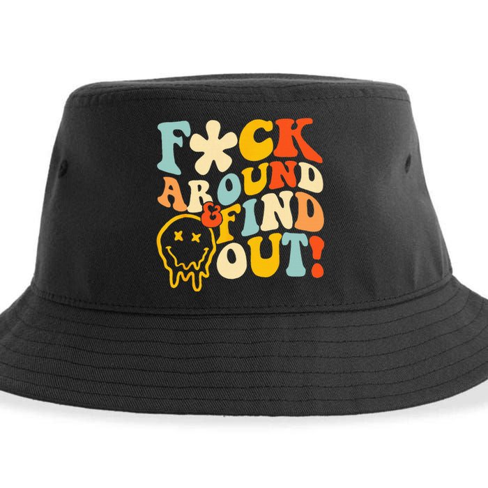 Retro Groovy Fuck Around And Find Out Fafo Sustainable Bucket Hat