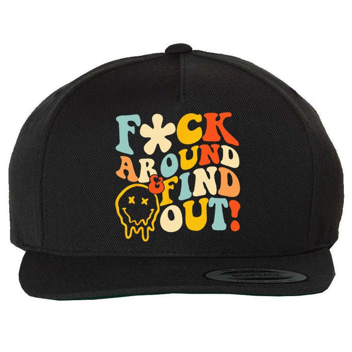 Retro Groovy Fuck Around And Find Out Fafo Wool Snapback Cap