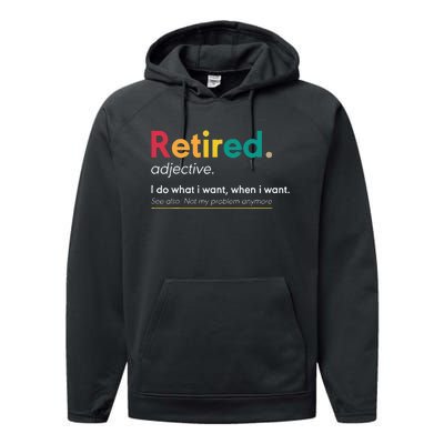 Retirement Gifts For Women Funny Retirement Gifts For Men Performance Fleece Hoodie