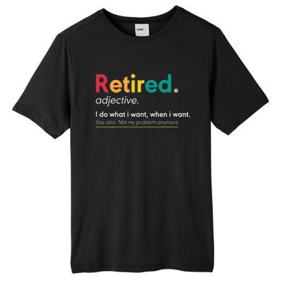 Retirement Gifts For Women Funny Retirement Gifts For Men Tall Fusion ChromaSoft Performance T-Shirt