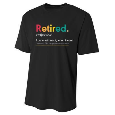 Retirement Gifts For Women Funny Retirement Gifts For Men Performance Sprint T-Shirt