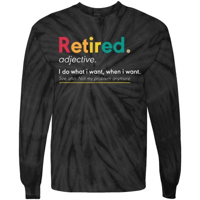 Retirement Gifts For Women Funny Retirement Gifts For Men Tie-Dye Long Sleeve Shirt