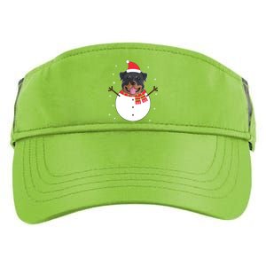 Rottweiler Gift Funny Snow Christmas Top Adult Drive Performance Visor