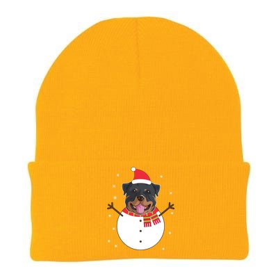 Rottweiler Gift Funny Snow Christmas Top Knit Cap Winter Beanie