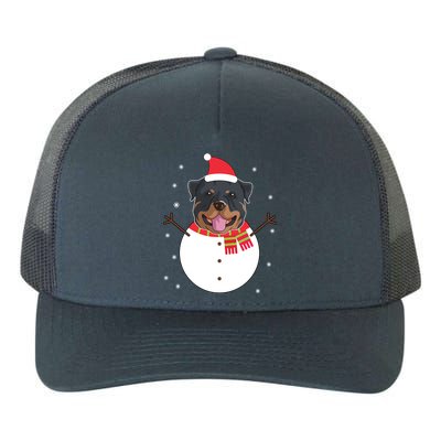 Rottweiler Gift Funny Snow Christmas Top Yupoong Adult 5-Panel Trucker Hat