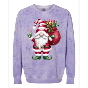 Retro Gnome Family Christmas Winter Holidays Santa Gnome Meaningful Gift Colorblast Crewneck Sweatshirt