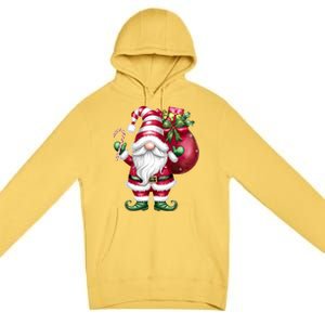 Retro Gnome Family Christmas Winter Holidays Santa Gnome Meaningful Gift Premium Pullover Hoodie