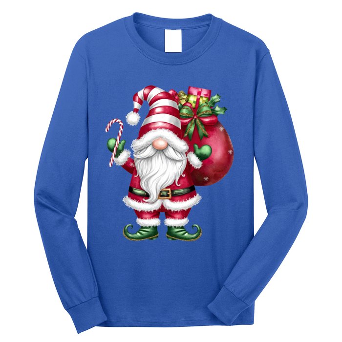 Retro Gnome Family Christmas Winter Holidays Santa Gnome Meaningful Gift Long Sleeve Shirt