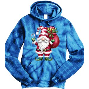 Retro Gnome Family Christmas Winter Holidays Santa Gnome Meaningful Gift Tie Dye Hoodie