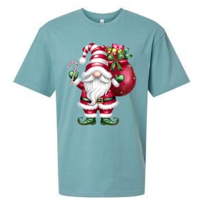 Retro Gnome Family Christmas Winter Holidays Santa Gnome Meaningful Gift Sueded Cloud Jersey T-Shirt