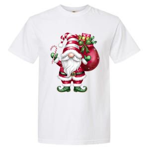 Retro Gnome Family Christmas Winter Holidays Santa Gnome Meaningful Gift Garment-Dyed Heavyweight T-Shirt