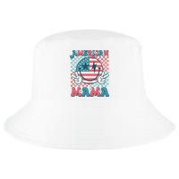 Retro Groovy Fourth 4th Of July Smile For Mom American Mama Cool Comfort Performance Bucket Hat